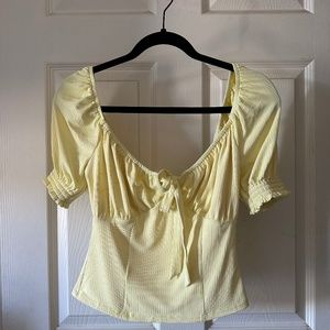 YELLOW CROP TOP